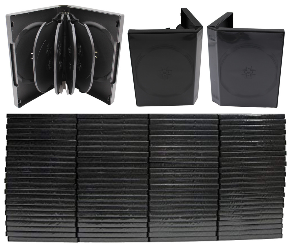 20 Pack Standard Black DVD 10 Disc 33mm Premium Replacement Cases