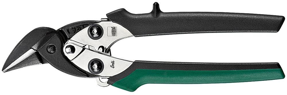 Bessey D15A Compact Aviation Snip , Right Cut, Green Handle