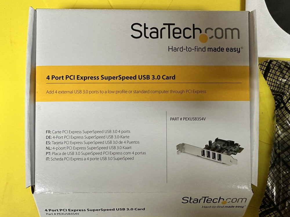 StarTech 4-Port PCI Express SuperSpeed USB Controller Card, #PEXUSB3S4V