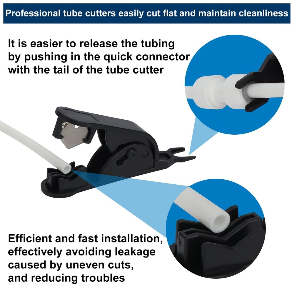 Refrigerator Water Line Kit Connection and 1/4 Compression Ice Maker Installa...