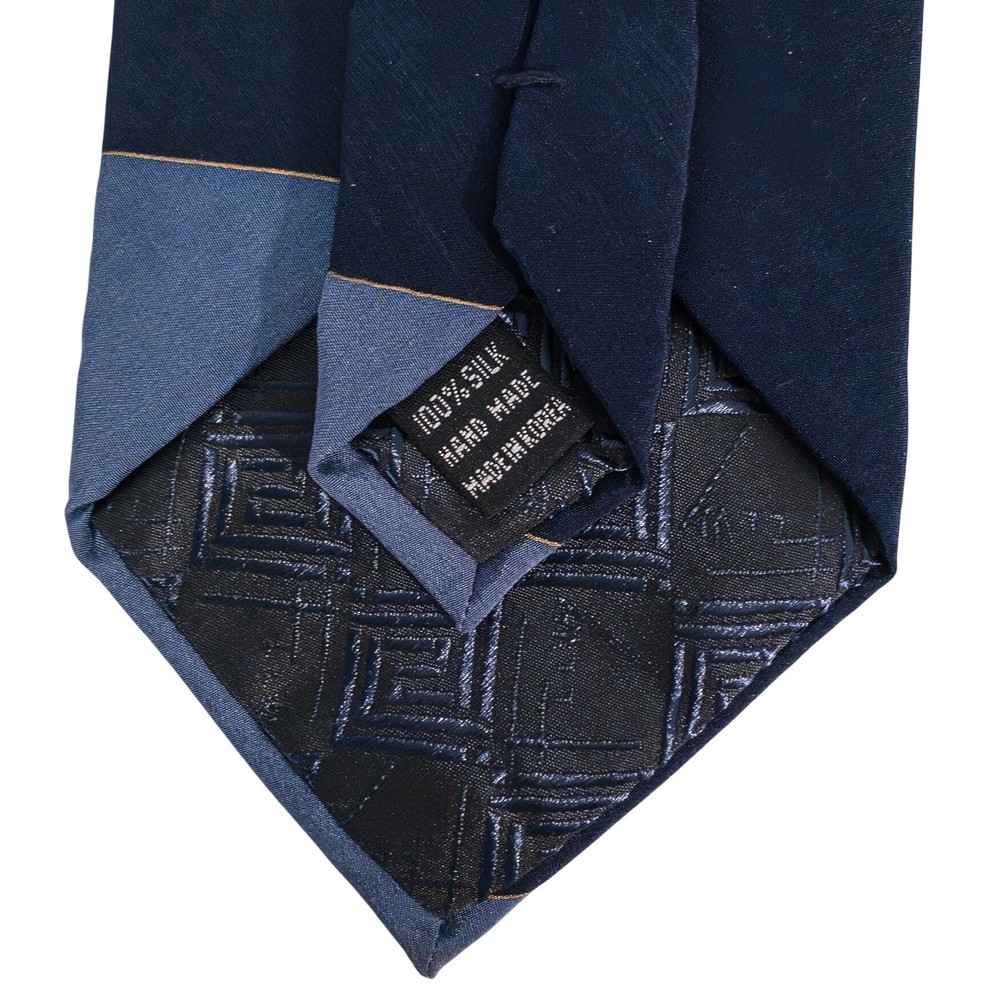 Frank Lloyd Wright Necktie Mens OS Blue Eclipsing Circles Geometric 100% Silk
