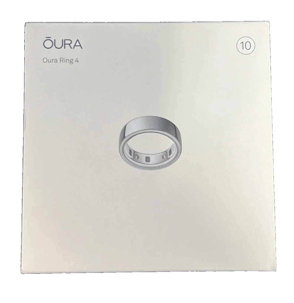 Oura Ring 4 Silver - Size 10 NEW OPEN !!!