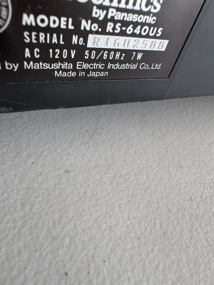 Technics RS-640US.