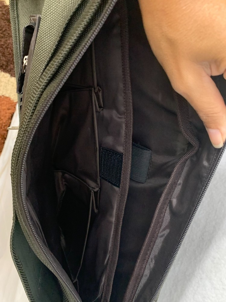 GEMLINE 2280 Computer Shoulder Messenger Olive Green Adjustable Strap