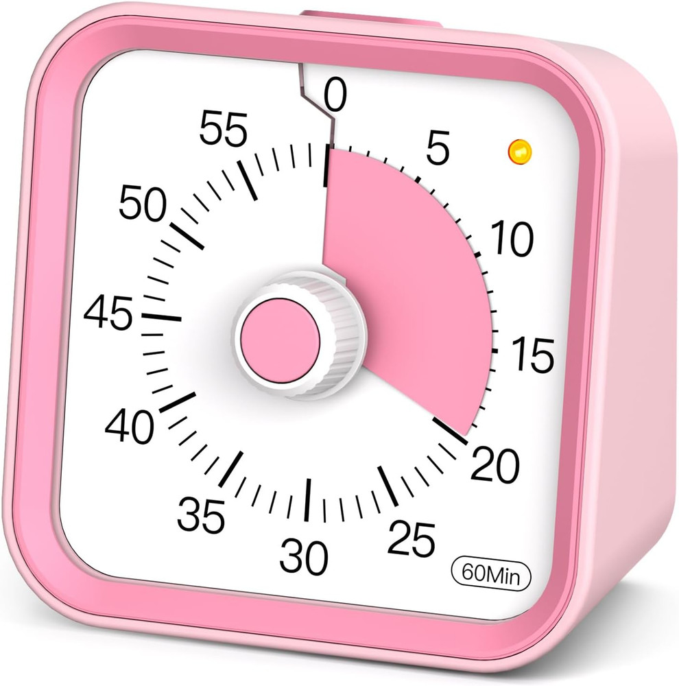 Visual Timer for Kids with Pause Function, 60 Minute Countdown Timer for Kids De