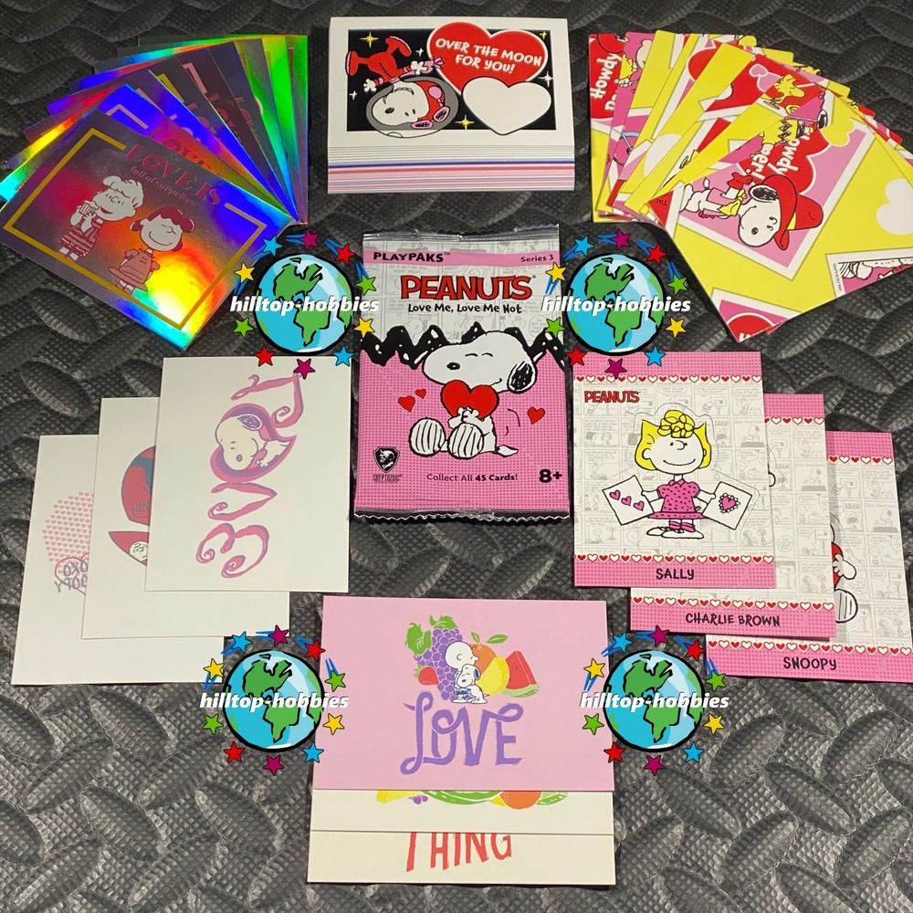 PEANUTS LOVE ME NOT COMPLETE 45-CARD MASTER SET +WRAPPER CRYPTOZOIC 2026 🔥