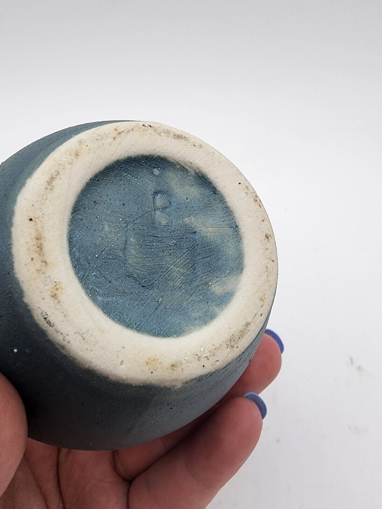 Small Handmade Signed Bud vase 3 1/4” Tall