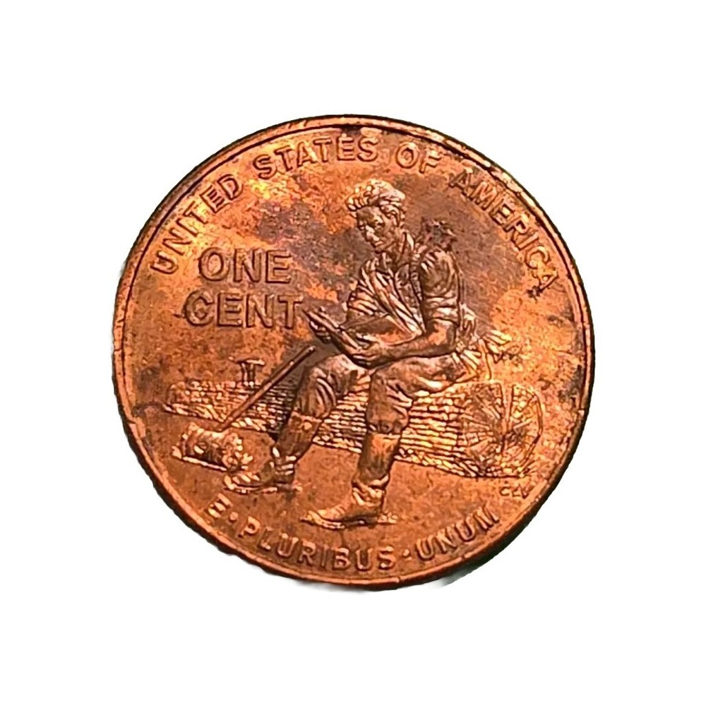 2009 Lincoln Sitting On A Log Penny No MINT Mark