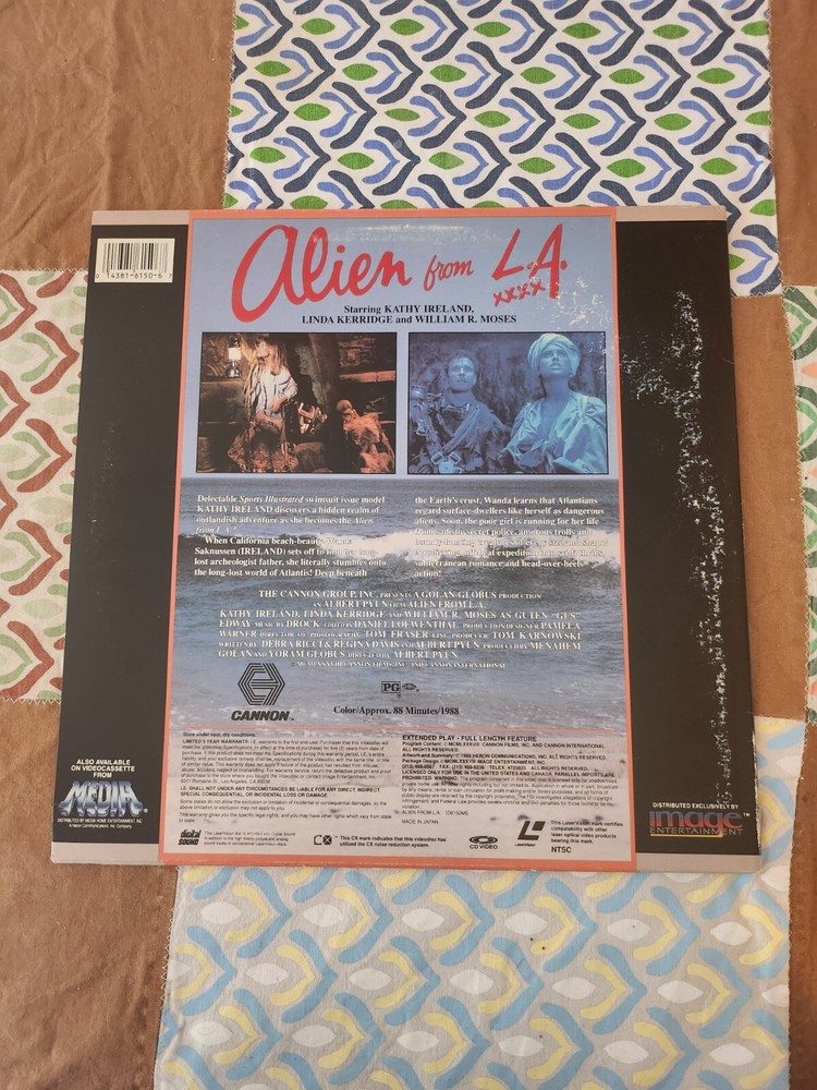Alien From L.A Laserdisc