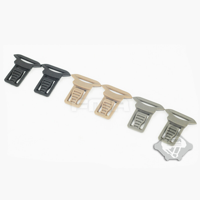 FMA Goggle Swivel Clips 2pcs For Helmet Side Rails Tactical Combat Plastic Mount