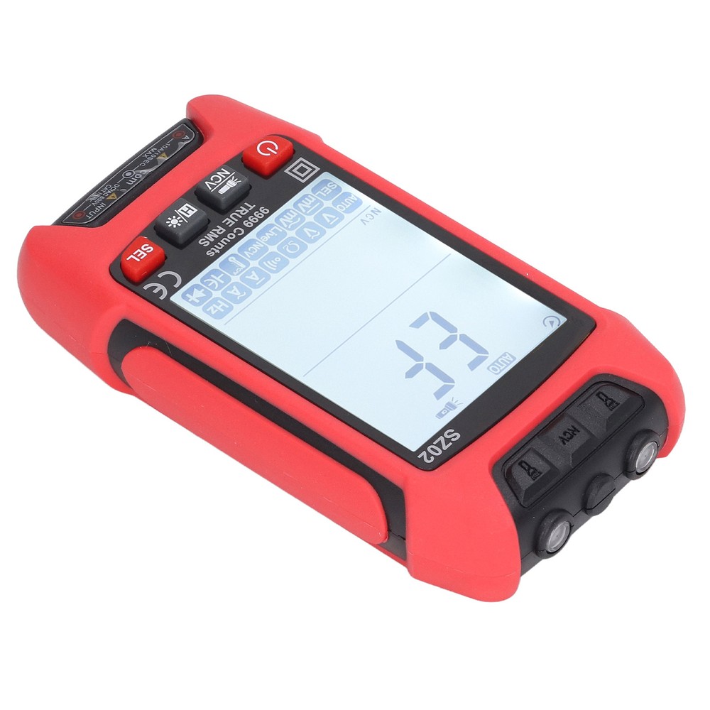 Digital Multimeter Anti Burning Automatic LCD Backlit NCV Volt Amp Meter FEI