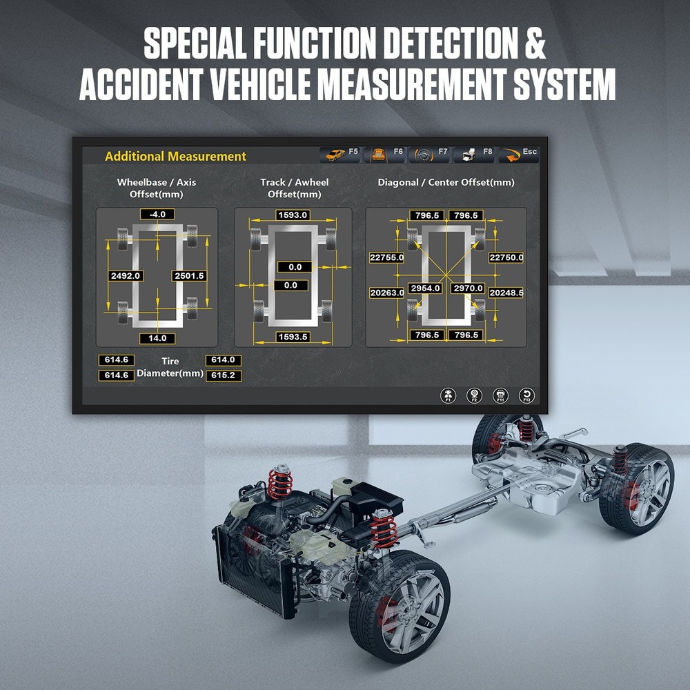 AUTOOL 3D Wheel Alignment Machine Wheel Aligner Car 4-Wheel Alignment System