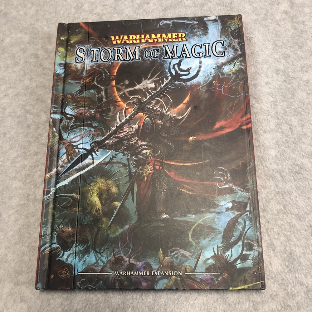 Warhammer STORM OF MAGIC Games Workshop Book - Hardback with Game Spinner