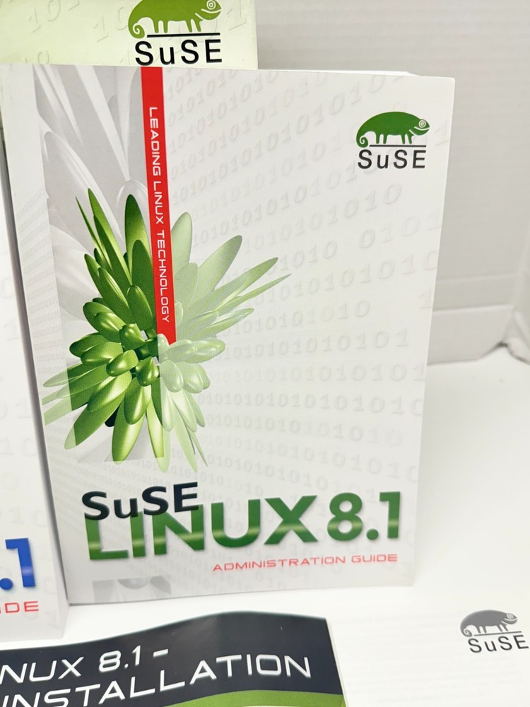 SuSE Linux 8.1 Professional Big Box Set Complete W/ Guides 6 CD set