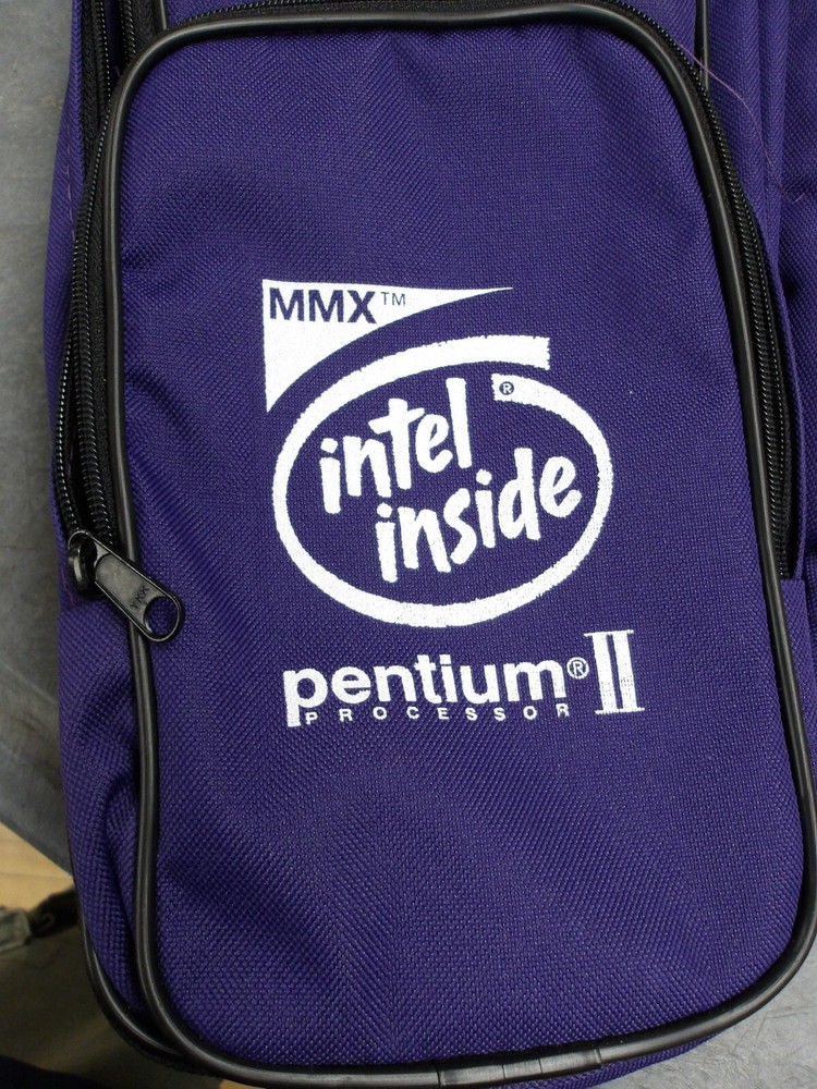 Vintage Intel Inside MMX Pentium II Golf/Accessory Bag