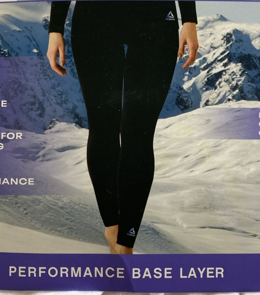 Reebok Women's Performance Base Layer Super Soft Pants White Size 2XL