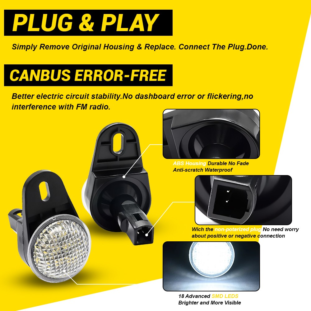 For Jeep Wrangler TJ Cherokee XJ LED Under Dash Courtesy Light