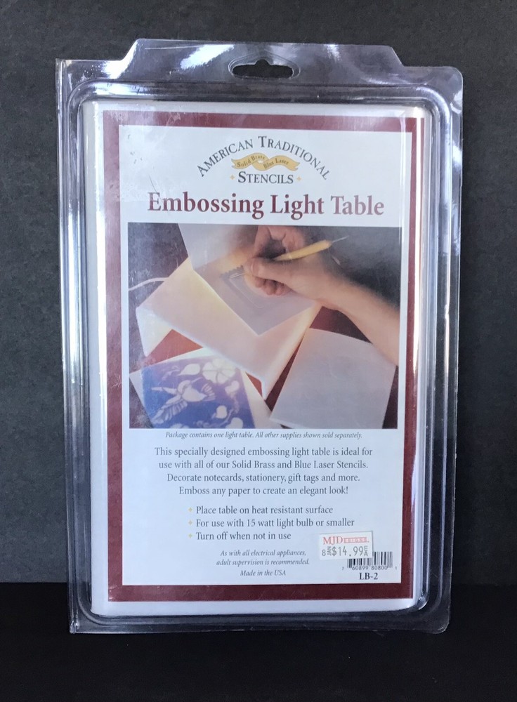 American Traditional Embossing Light Table Electric