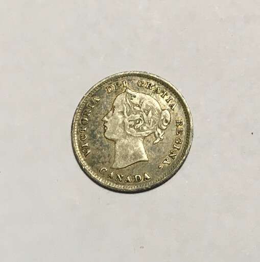 Canada 5c Silver 1891. XF