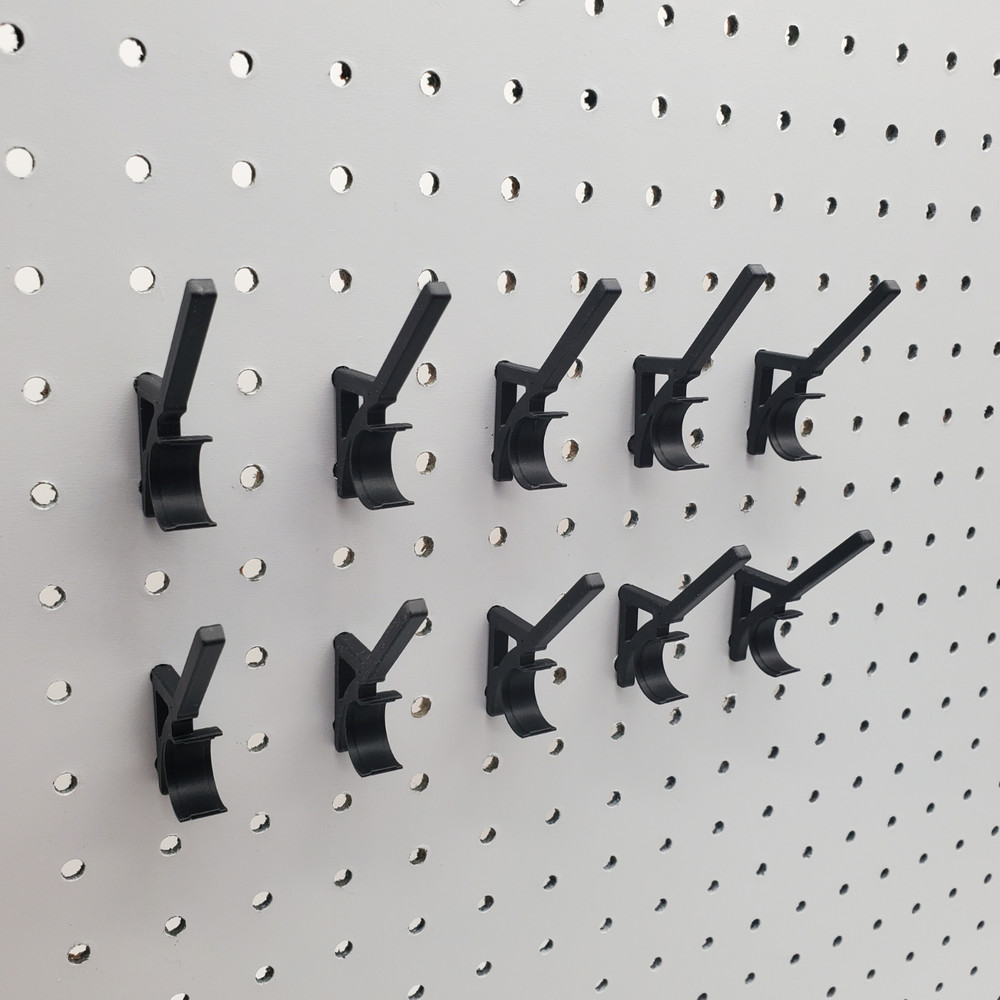 100pk, Thread & Bobbin 1/4" Pegboard Hook, Sewing Spool Organization, Craft Room