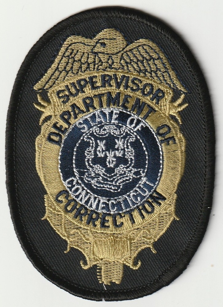 Connecticut Department of Correction SUPERVISOR Patch!
