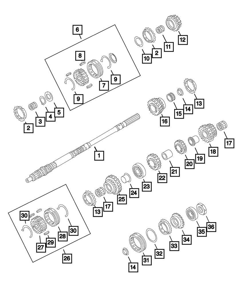 Genuine Mopar Synchronizer Ring 68316413AA
