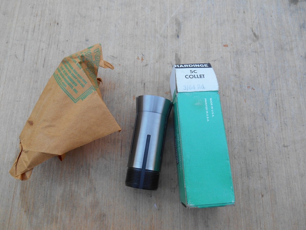 Hardinge 5C 3/64" collet, ID & OD threads, New