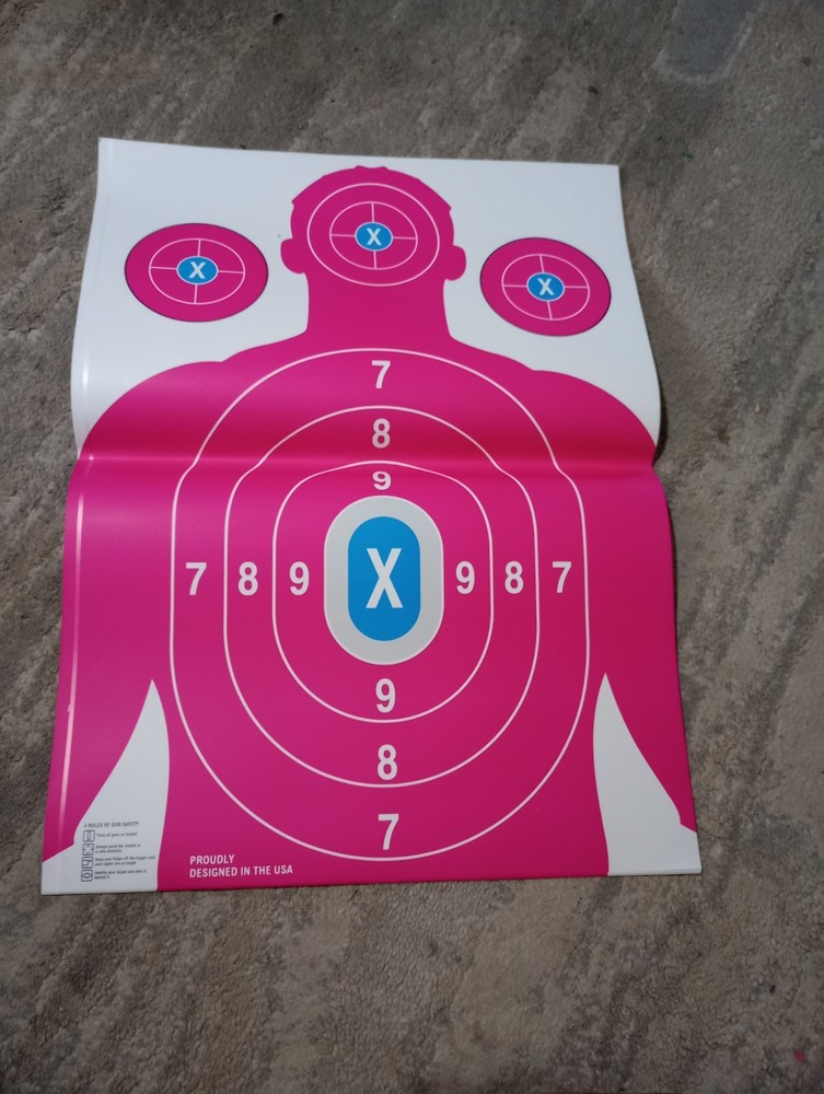 25 Pack Paper Shooting Target for Gun Range, Practice