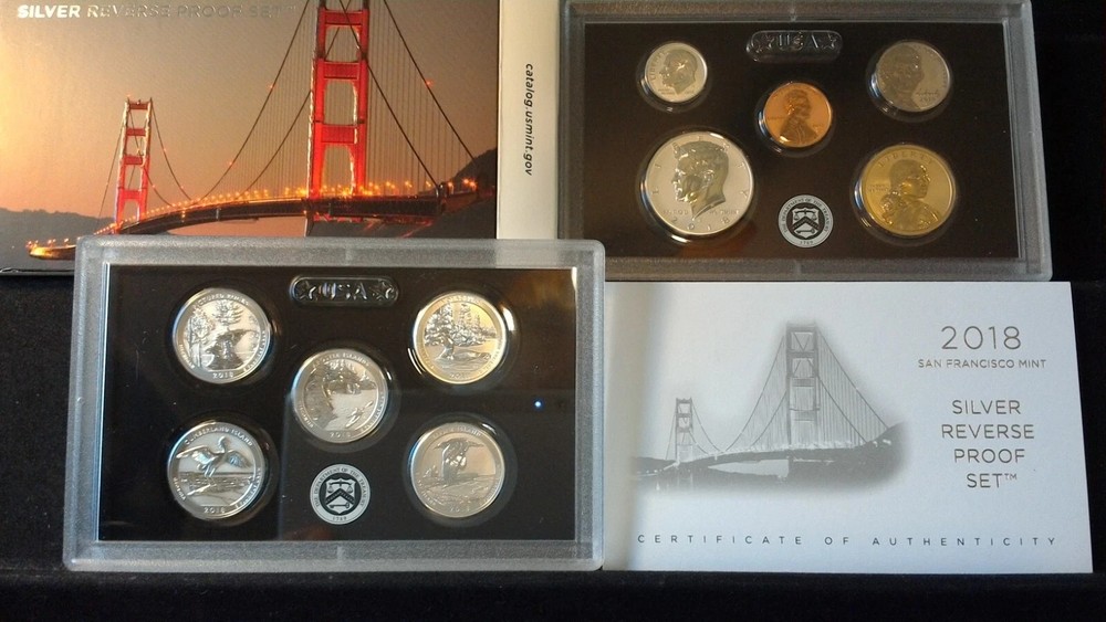 2018-S US Mint Silver Reverse Proof Set