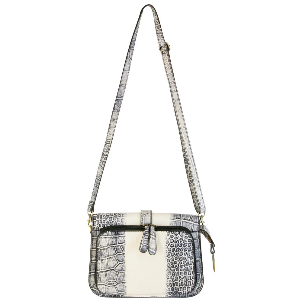 S & W Crossbody Croco Leather CCW Handbag