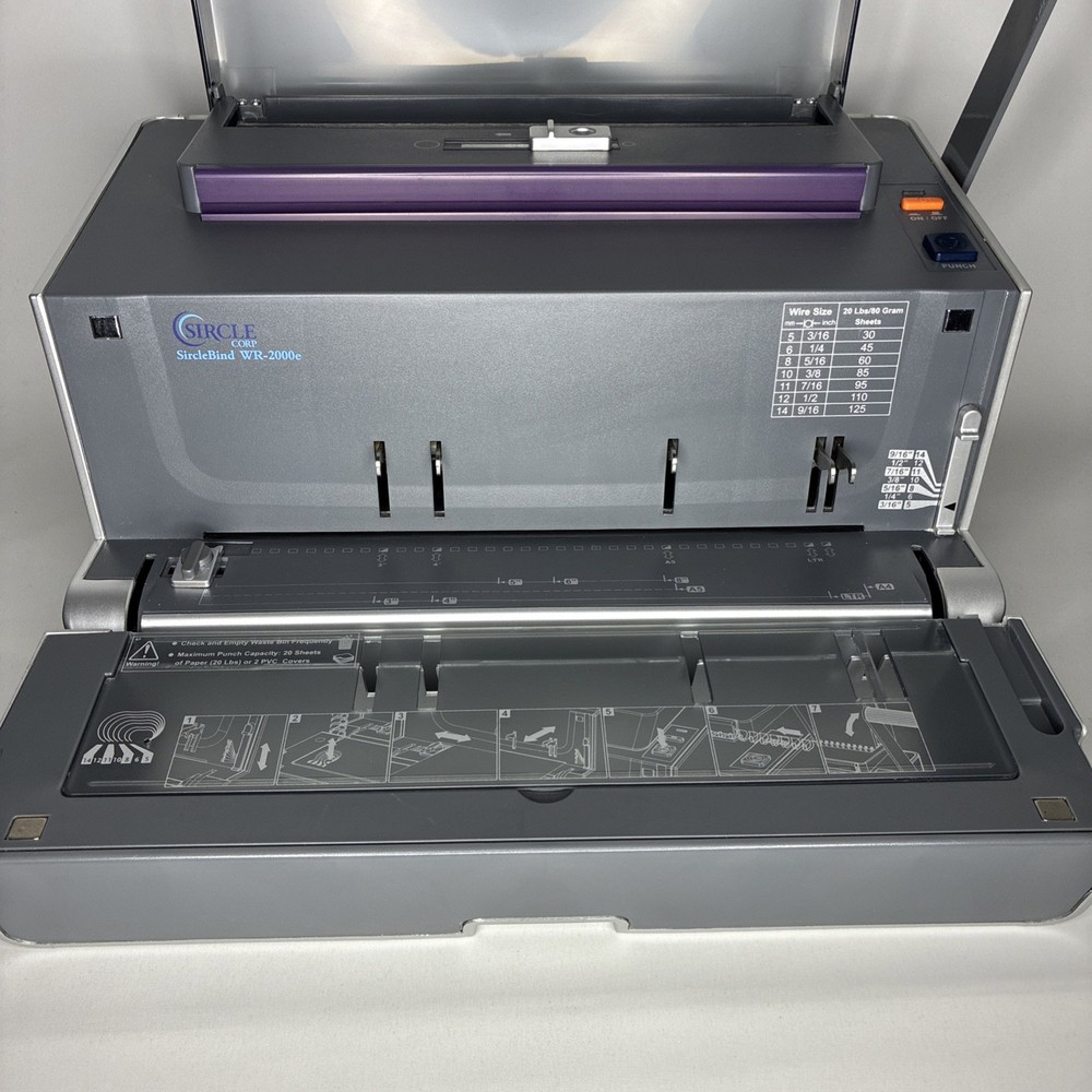 Sircle Corp Electric Wire Book Binding Coil Machine WR-2000