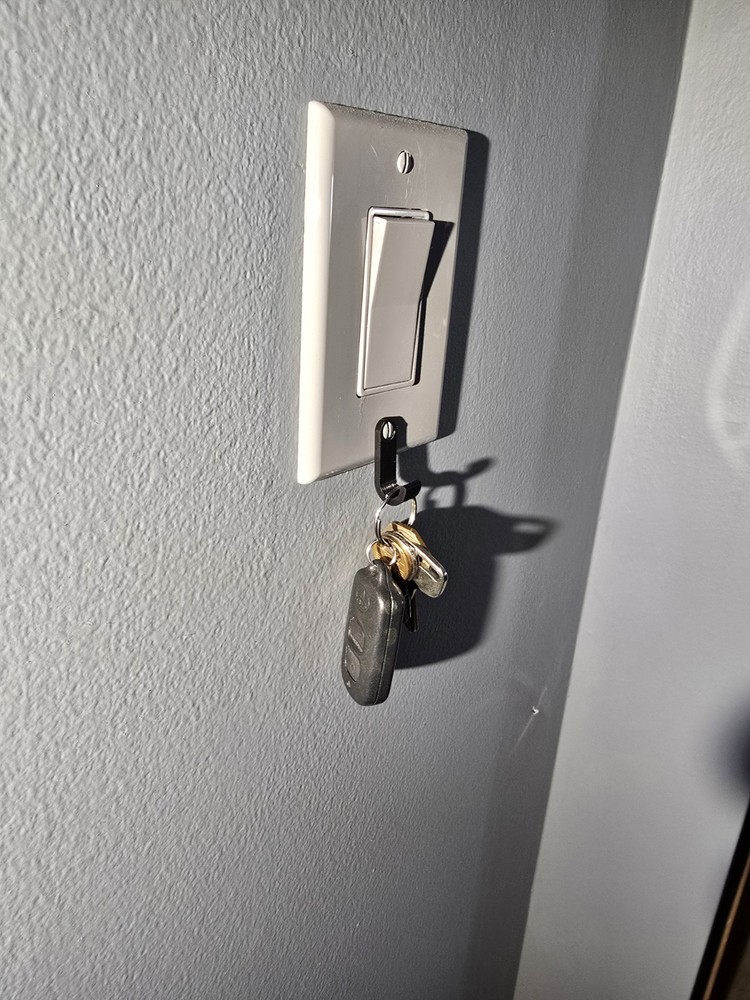 (4 pack) hook Light Switch Key Hangers, Holders key hook