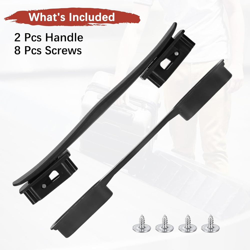 Luggage Replacement Handle [2PCS] -Plastic Handle Grip Carry Strap with Screws f