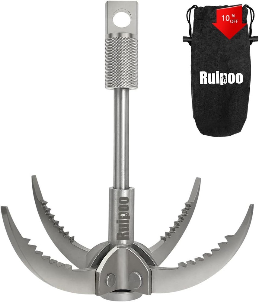 Multi-Function Stainless Steel Hook with Folding Claw