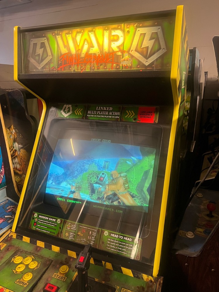 WAR FINAL ASSAULT ARCADE MACHINE by ATARI 1999 (Excellent Condition) *RARE*