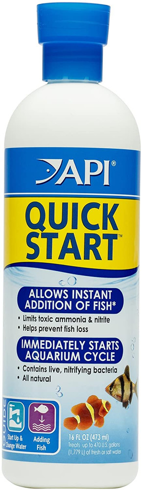 API Quick Start Nitrifying Bacteria for Freshwater & Saltwater Tanks 16 oz