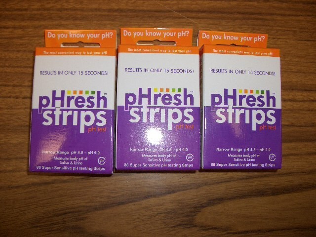 3 Boxes pHresh-Strips pH test  80 Super Sensitive Strips in ea. pHresh Products
