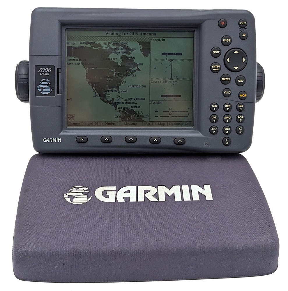 Garmin GPSMAP 2006 7.2" Monochrome Chartplotter Marine GPS Display *Works READ*