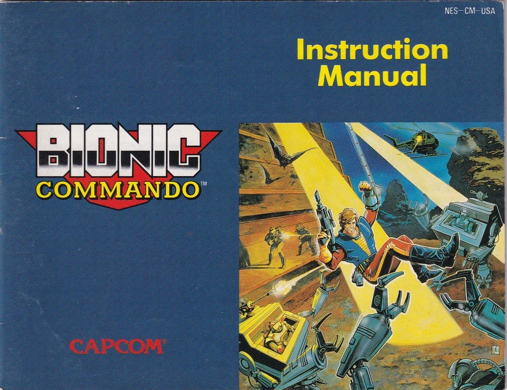 Nintendo NES Instruction Manual Bionic Commando