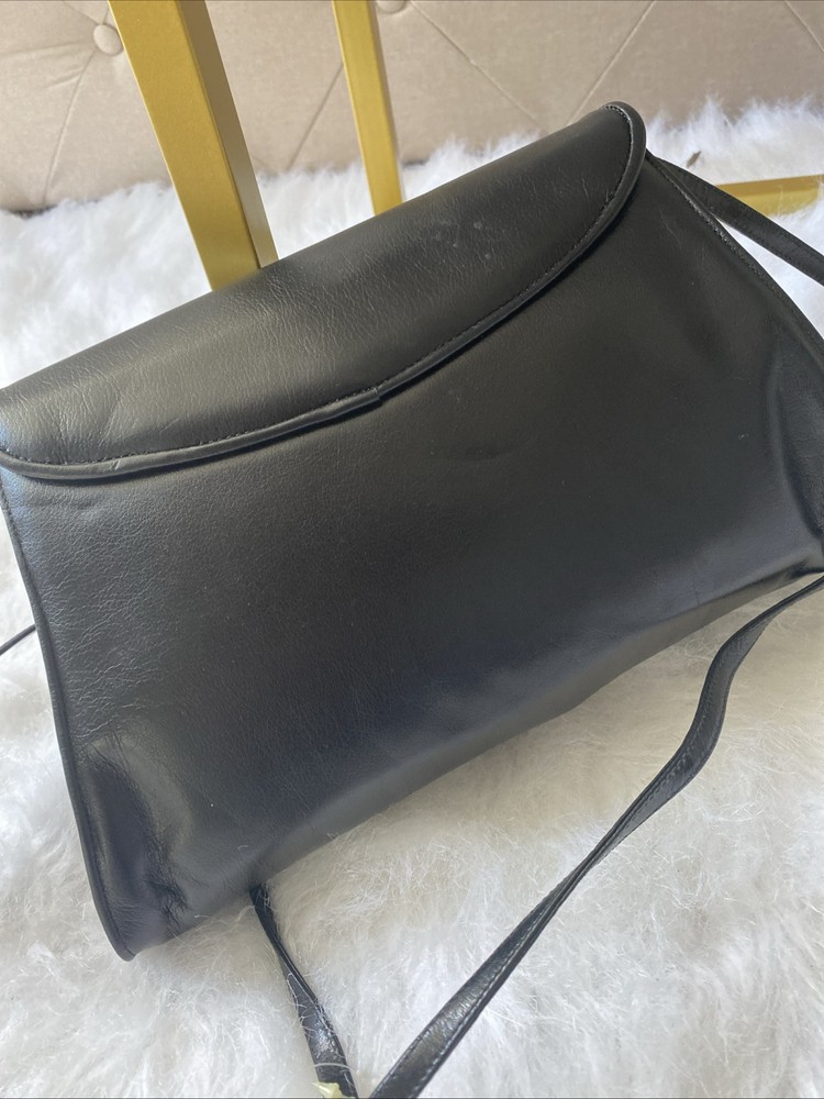 Barbara Miller Genuine Leather Handbag Black