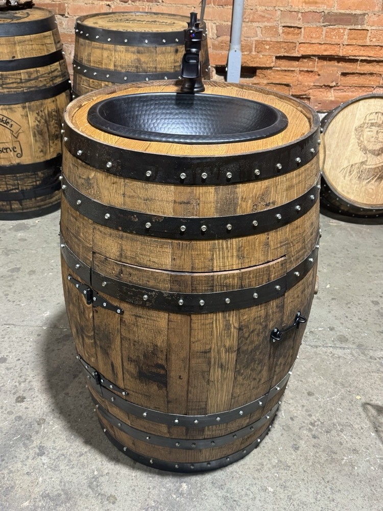 Whiskey Barrel Sinks “Free Shipping”