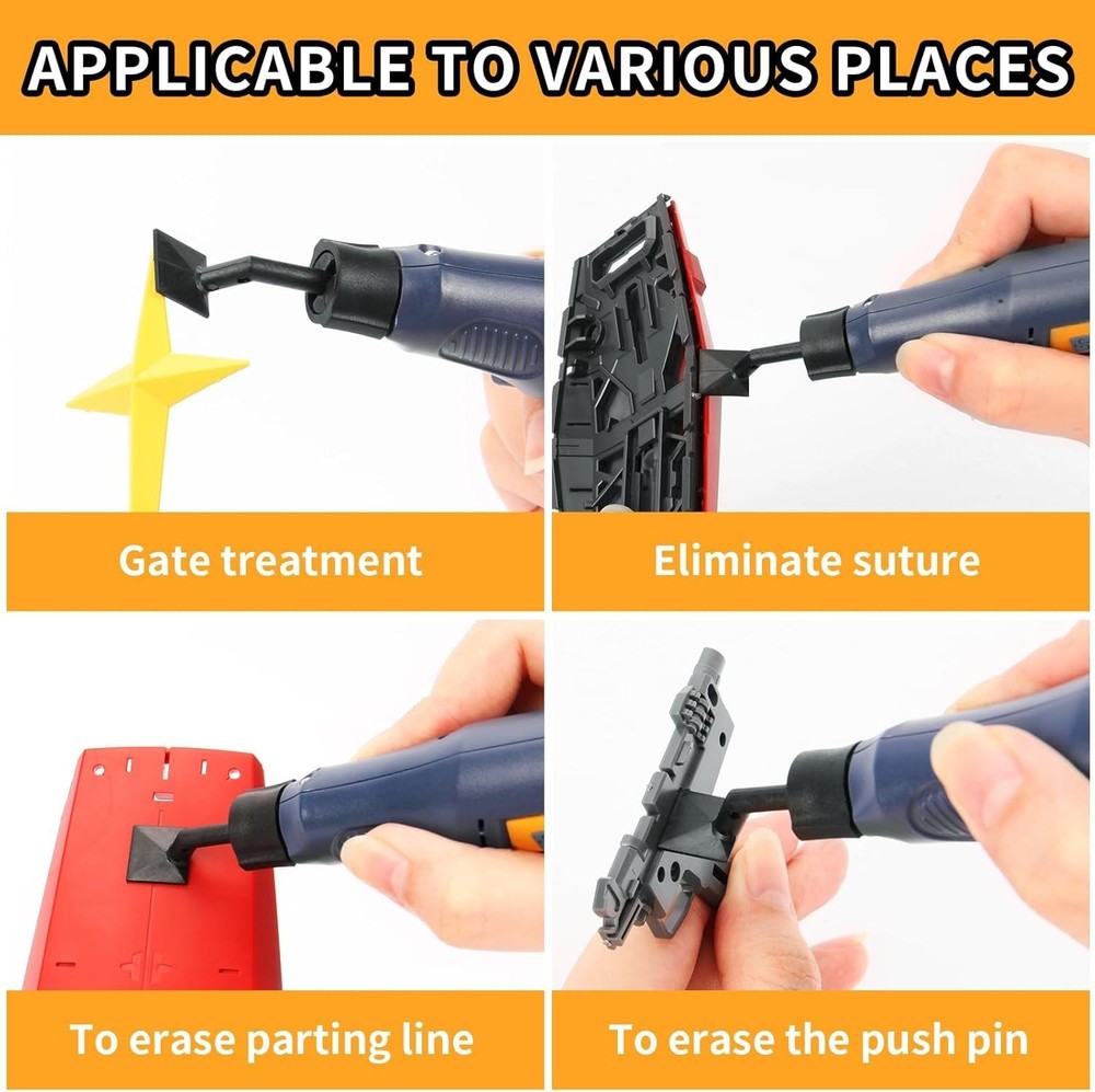 Cordless Pen Sander, Variable Speed and USB Charging with LED Light, Multi-Pu...