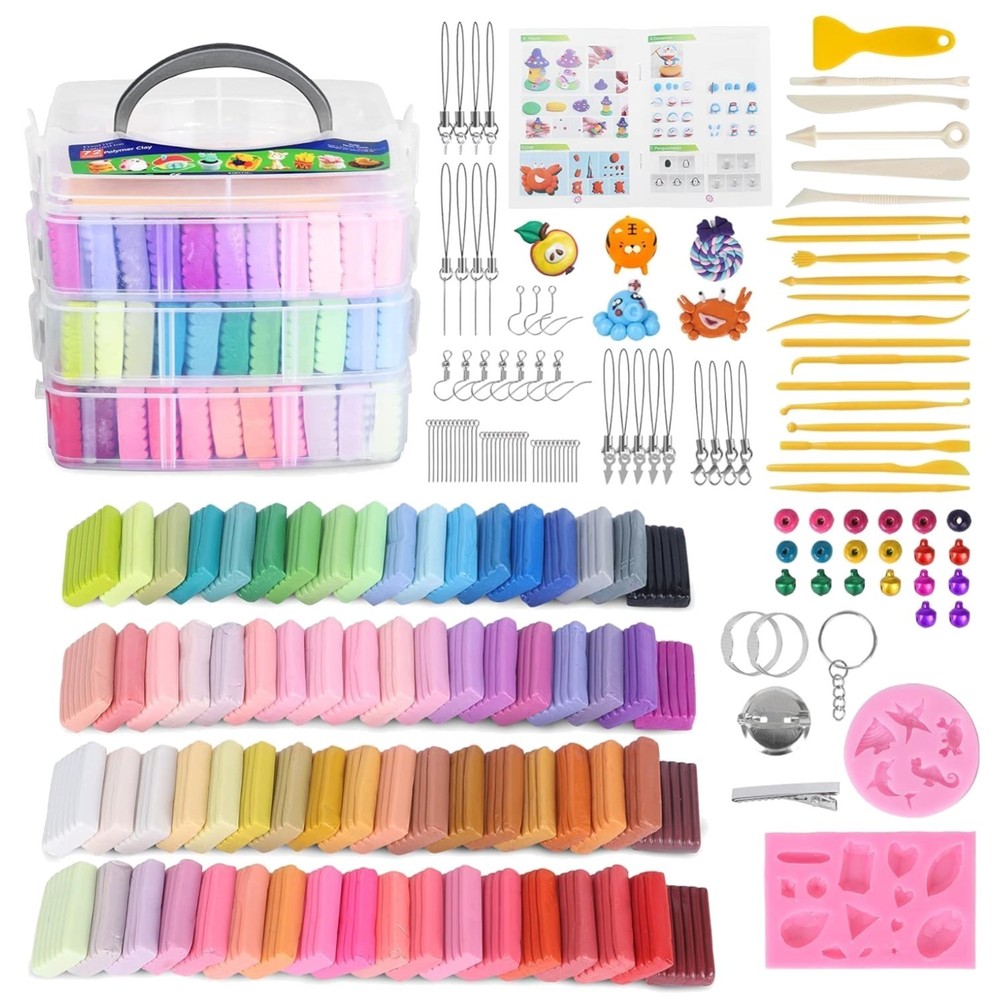 DIY Polymer Clay Kits with 82 Accessories