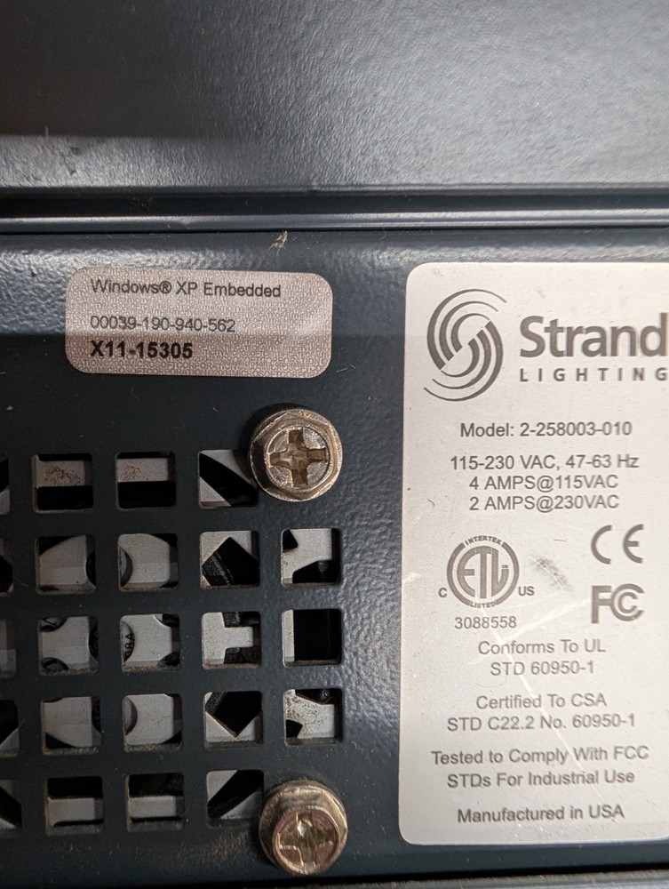 Phillips Strand Lighting Control Board 2-258003-010 Palette