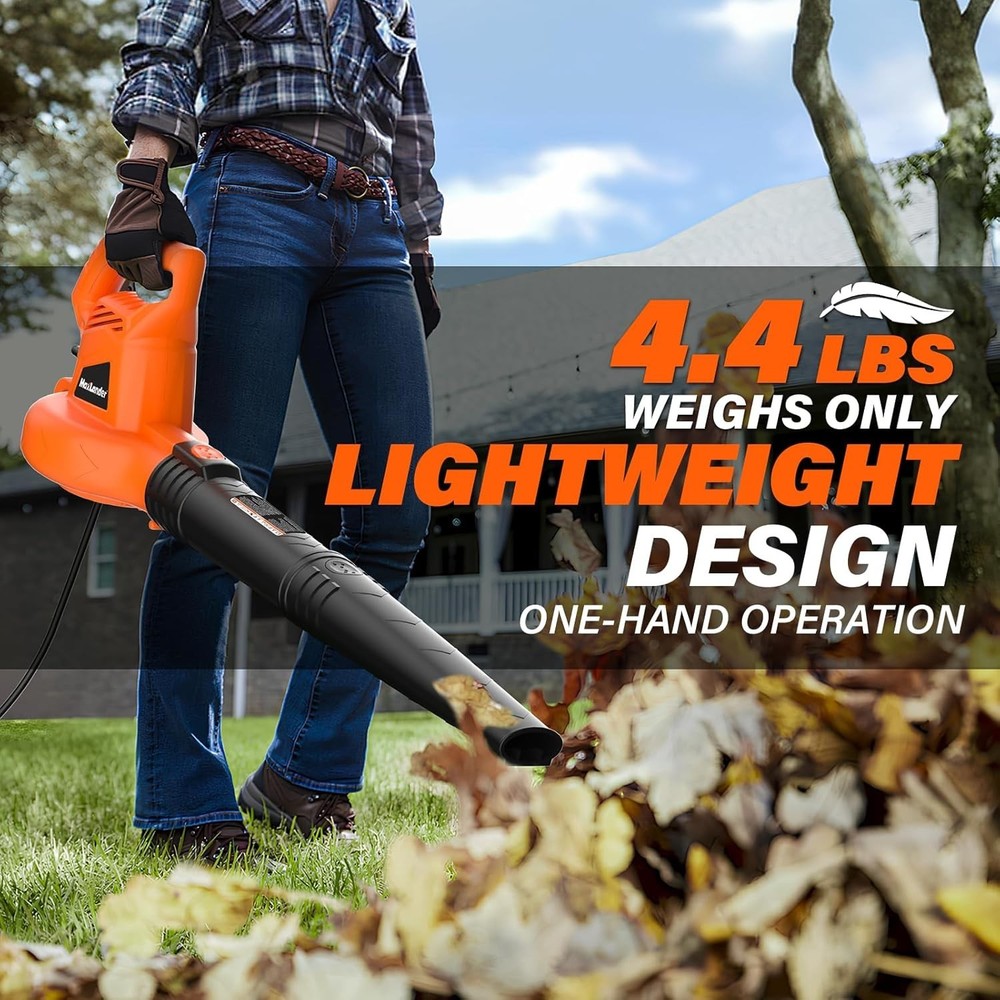 Compact Handheld Leaf Blower - 155 MPH Speed, Lightweight Design for Easy Use