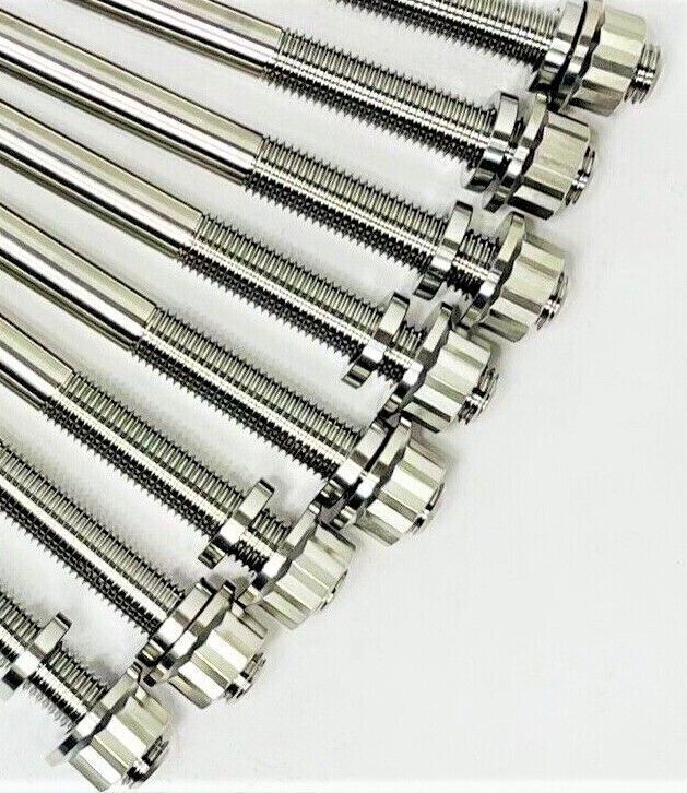 Ducati 7791A621B Multistrada V4 Cylinder Head Studs TITANIUM Front Rear Stud Kit
