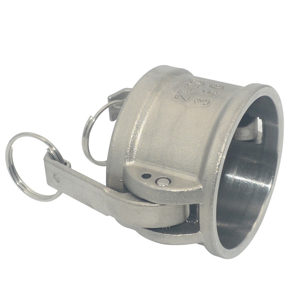 2" 2 inch Type DC Dust Cap Coupler Stainless Steel 304 Hose Fitting Camlock