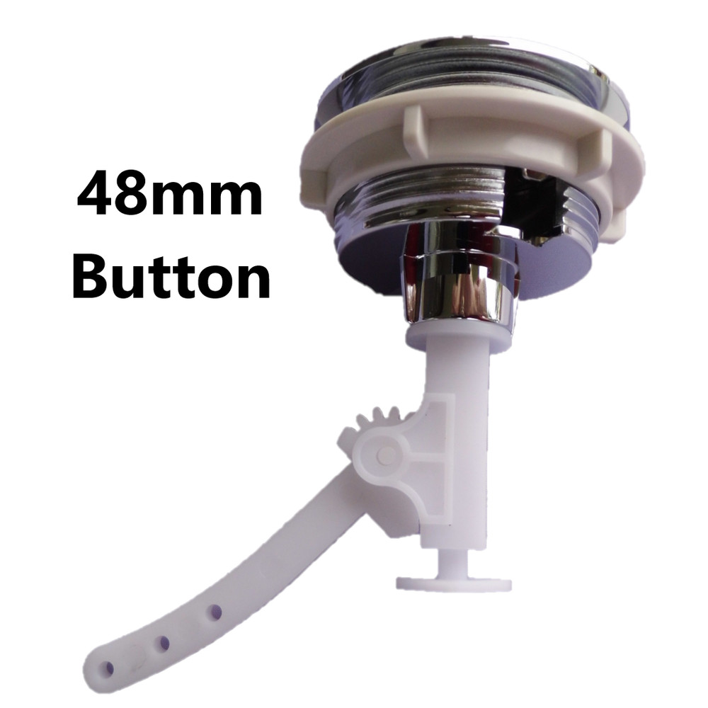 Ratchet Flush Button, Direct Single Push, 48 mm Diameter Flush Button, Top Tank