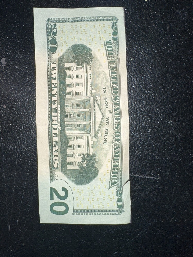 $20 BILL MISCUT ERROR BANK NOTE RARE