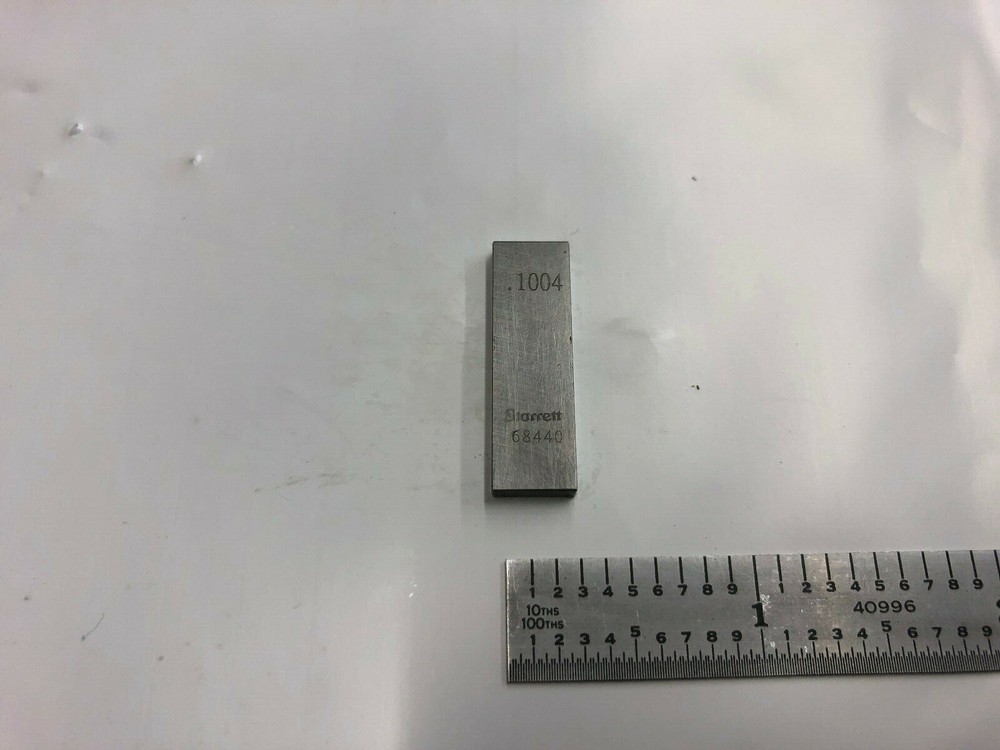.1004 Starrett Rectangular Steel Gage Gauge Block.